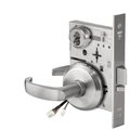 Best Fail Secure, 24V, Electrified Mortise Lock, 14 Lever, S Rose, Request to Exit, Satin Chrome 45HW7DEU14S626RQE